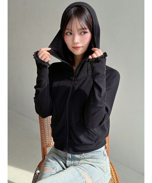 tシャツ 「UVカット」ベーシックパーカー レディースの画像