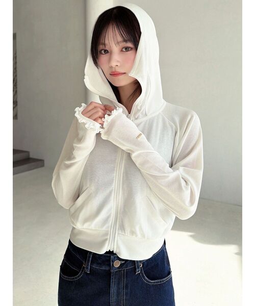 tシャツ 「UVカット」ベーシックパーカー レディースの画像