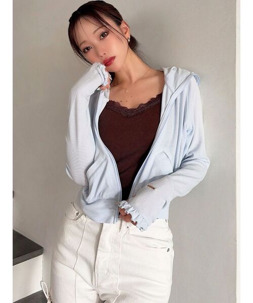 tシャツ 「UVカット」ベーシックパーカー レディースの画像