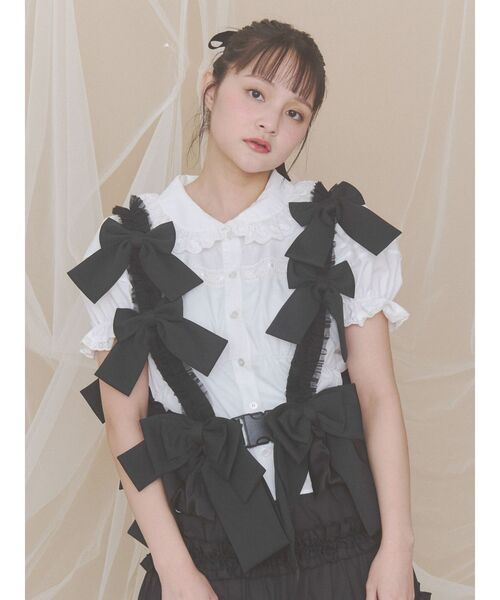 【未使用✨】　FULL OF RIBBON HARNESS TULLE スカート merry jenny（メリージェニー） ベルト Tulle ribbon harness