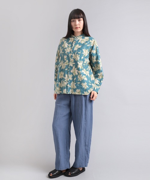 「RNA-N」 長袖ブラウス MEDIUM ネイビー レディース_画像4