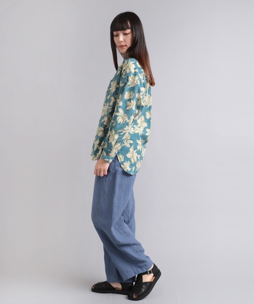 「RNA-N」 長袖ブラウス MEDIUM ネイビー レディース_画像5