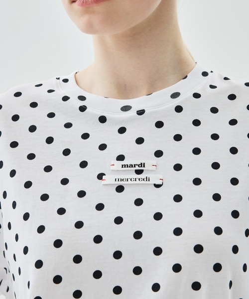 Mardi Mercredi（マルディメクルディ） tシャツ 半袖 TSHIRT DOT