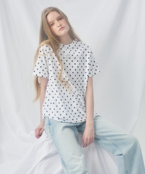 Mardi Mercredi（マルディメクルディ） tシャツ 半袖 TSHIRT DOT