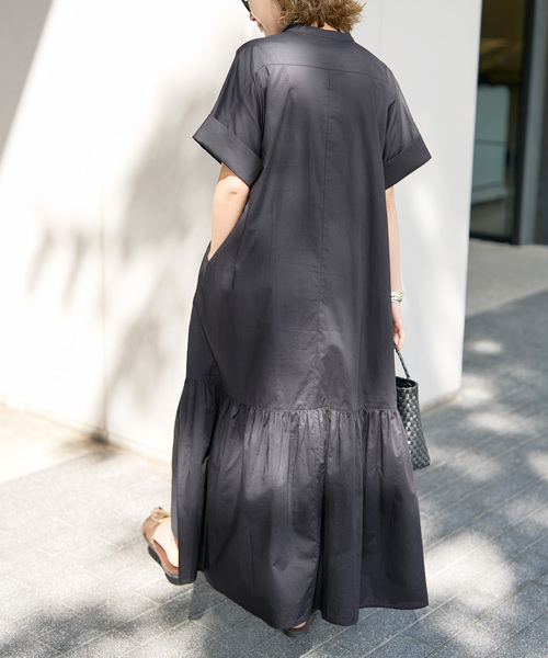 「Spick & Span」 シャツワンピース FREE ブラウン レディース_画像9