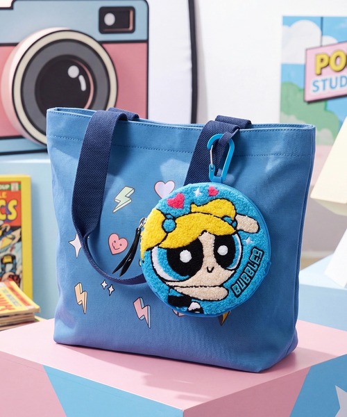 ポーチ 「ワーナーブラザース」パワーパフガールズ アソートデザイン カラビナ付き サガラ刺繍 ラウンドミニポーチ レディース メンズ | CORPUS TOKYO | 05