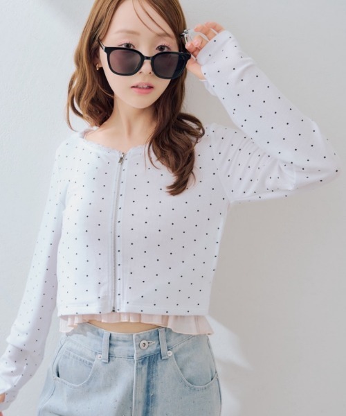 continuer de NICE CLAUP tシャツ 「UVカット率90％」刺しゅうUVカット
