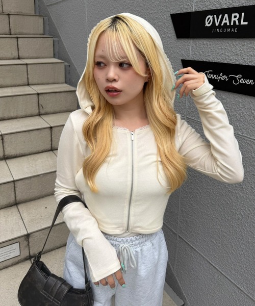 continuer de NICE CLAUP tシャツ 「UVカット率90％」刺しゅうUVカット