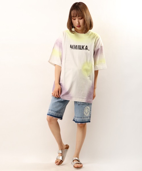 「MISHKA」 半袖Tシャツ X-LARGE オフホワイト メンズ_画像2