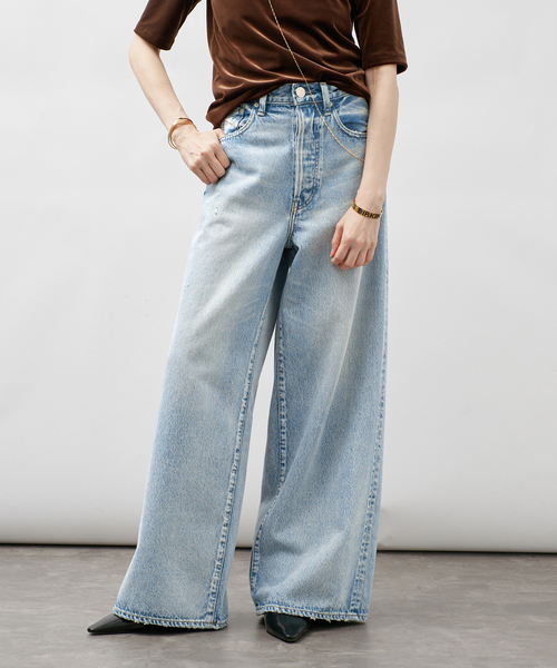 NEEDBY heritage（ニードバイヘリテージ） ワイドパンツ ジーンズ