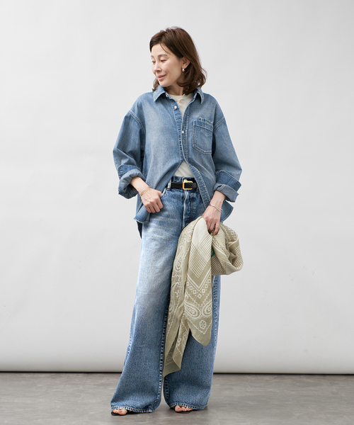NEEDBY heritage（ニードバイヘリテージ） ワイドパンツ ジーンズ