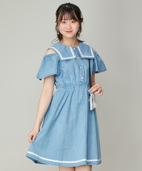 JENNI love 「JENNI love」 「KIDS」半袖ワンピース 160cm サックス