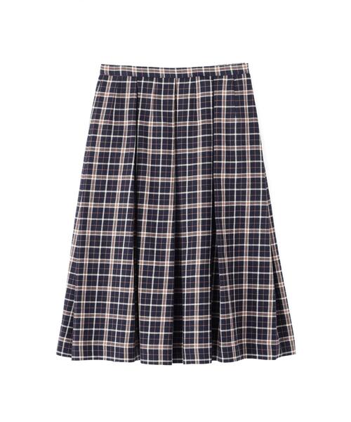 MARGARET HOWELL（マーガレットハウエル） スカート WOOL LINEN CHECK