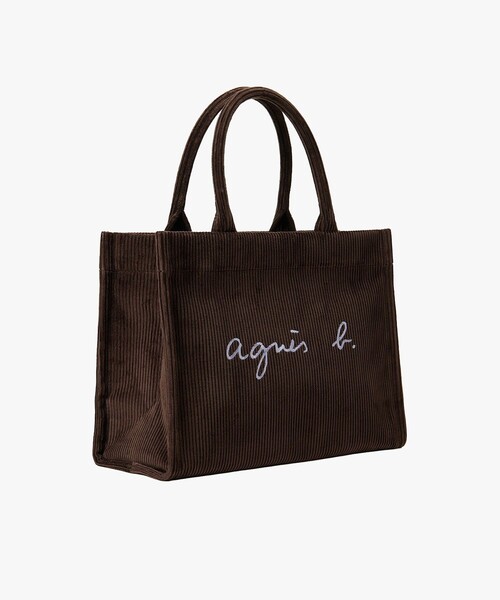 agnes b.（アニエスベー） トートバッグ コーデュロイ ラージ トート