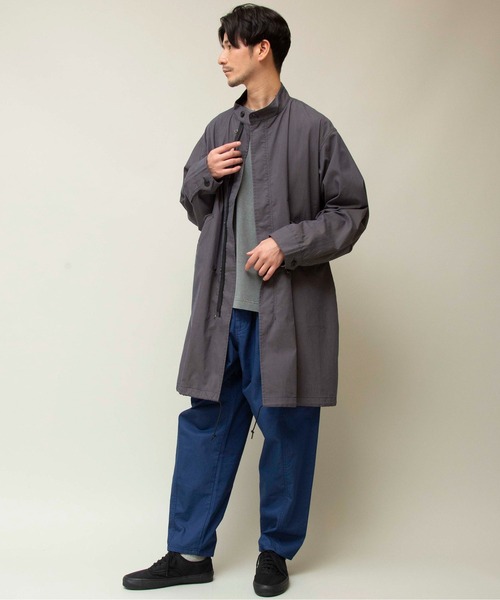 Johnbull デニムブルー モッズコート　L Johnbull（ジョンブル） メンズ アウター ユーズド加工 デニムモッズ