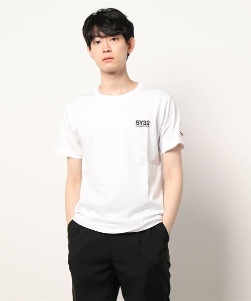 国内発送【SY32 】DESIGN TEE SY32 by SWEET YEARS tシャツ /SY32 YEARS/BOX LOGO BACK PRINT