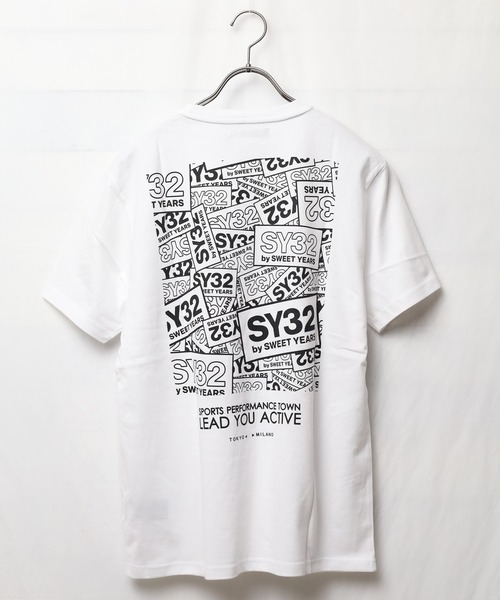 SY32 by SWEET YEARS tシャツ /SY32 YEARS/BOX LOGO BACK PRINT