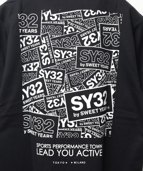国内発送【SY32 】DESIGN TEE SY32 by SWEET YEARS tシャツ /SY32 YEARS/BOX LOGO BACK PRINT