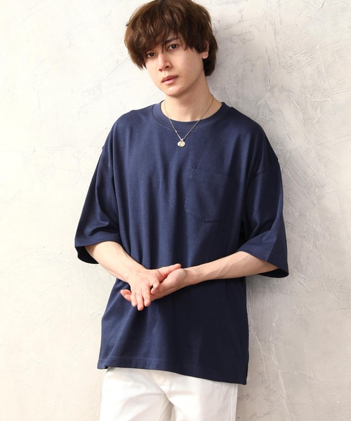 【値下げ】Salsation Blue Denim Vネック半袖Tシャツ S ARCADE（アーケード） tシャツ 吸水速乾 接触冷感 ドライTシャツ 半袖