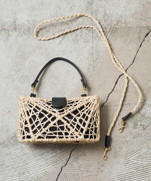 BAGMATI レザーコンビミニショルダーバッグ BAGMATI】レザーコンビミニショルダーバッグ（ショルダーバッグ