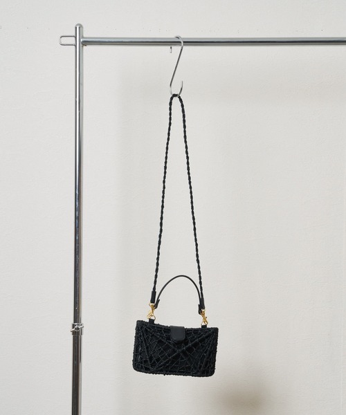 BAGMATI レザーコンビミニショルダーバッグ The Bagmati ショルダーバッグ バッグ 「BAGMATI」レザー