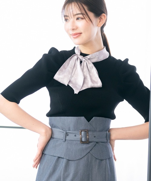 MISCH MASCH ニット セーター 2023春夏新作スカーフ付き