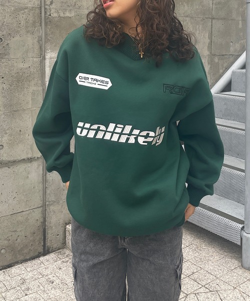 tシャツ 裏起毛Vネックプルオーバー レディース
