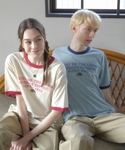 【THESHISHIKUI】BT2 オーバーサイズ トリム リンガー半袖Tシャツ kanful_g006313739