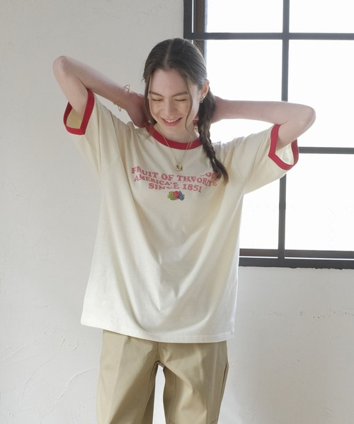 FRUIT OF THE LOOM tシャツ リンガーTシャツ1 メンズ