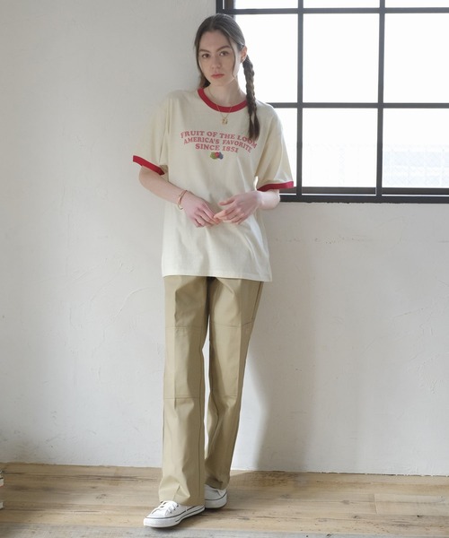 FRUIT OF THE LOOM tシャツ リンガーTシャツ1 メンズ