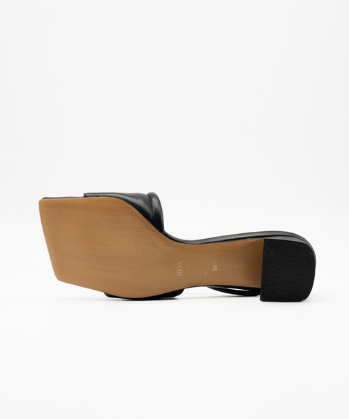 【美品】HENRI EN VARGO メッシュミュール Orga black メッシュサンダル ブラック - HENRI EN VARGO
