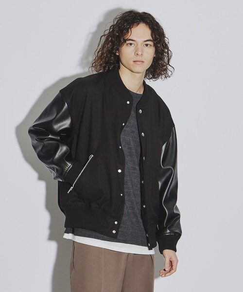Takeo Kikuchi スタジャン tk.TAKEO KIKUCHI スタジャン ドンキー襟スタジャン メンズ