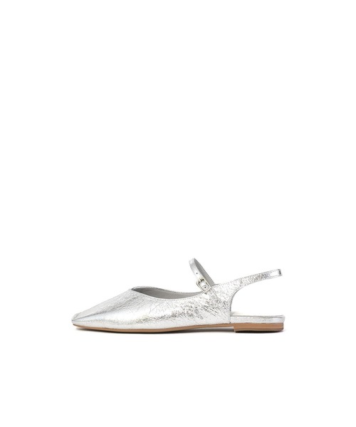 【Stella McCartney】スリングバックフラットシューズ Women ブラウン エルサ ポインテッド トゥ スリングバック
