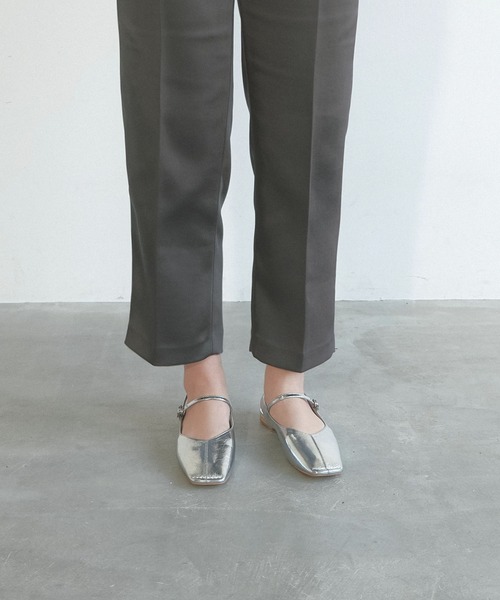 【Stella McCartney】スリングバックフラットシューズ Women ブラウン エルサ ポインテッド トゥ スリングバック