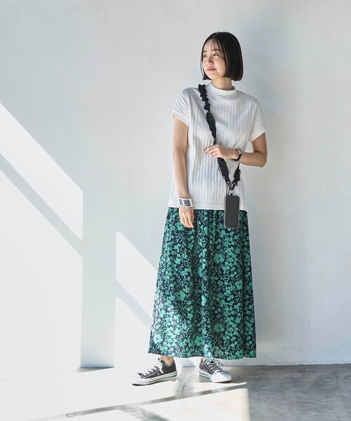 ボタニカルジャガードスカート ANDREA&CO アンドレアコー 極美品 ANDREA&Co BOTANICAL JACQUARD SKIRT