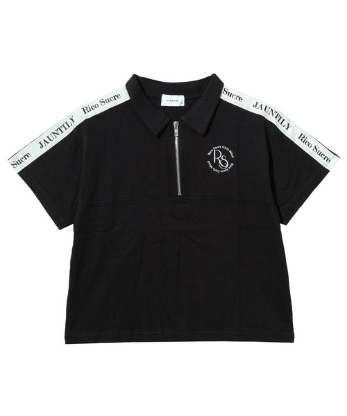 RiCO SUCRE（リコシュクレ） tシャツ 短丈ハーフジップTシャツ キッズ