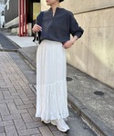 ニット セーター ジップスウェットライクニット...の詳細画像1