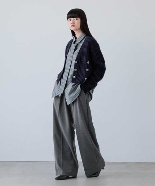 カーディガン ウールブレンドカシュクールカーディガン 144123