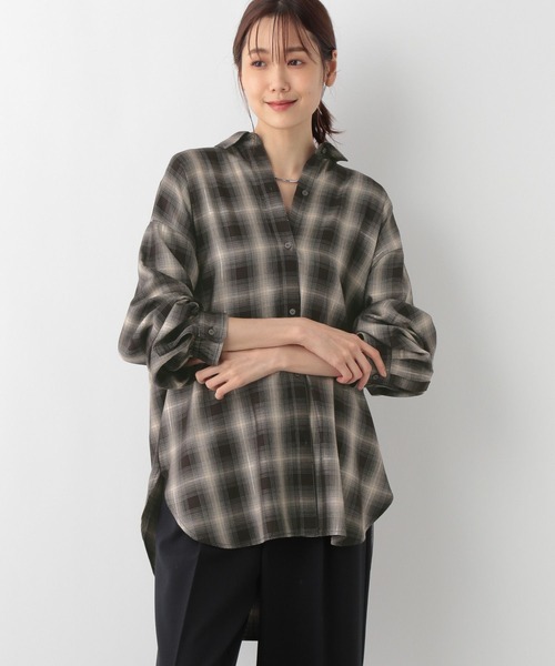 ブラウス シャツ ラメチェックシャツ/140330 レディース | GLOBAL WORK | 05