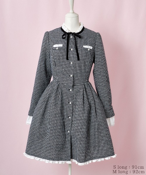 新品　mellfy memory おひめさまツイードワンピース mellfy memory（メルフィーメモリー） ワンピース Love and classy