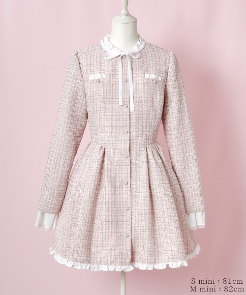 mellfy memory ワンピース Love and classy tweed レディース 