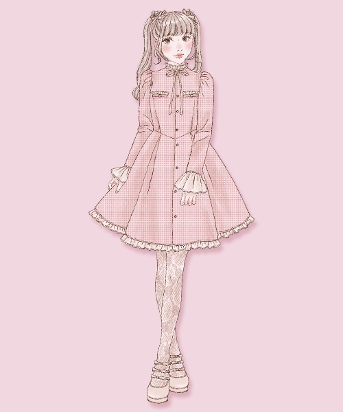 mellfy memory ワンピース Love and classy tweed レディース 