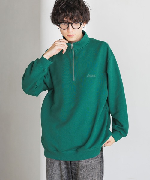 MARKET RELAX TEAM RACING RUGBY (369000159:RACING GREEN)<BR>マーケット/ハーフジップスウェットシャツ/レーシンググリーン 👕新グッズ🛍️ 明日のプレシーズンマッチで新グッズを販売します🚀 ぜひゲットしてください！！ 🏟️柏の葉公園総合競技場  グッズ売り場：メイン2階コンコース #NECグリーンロケッツ東葛