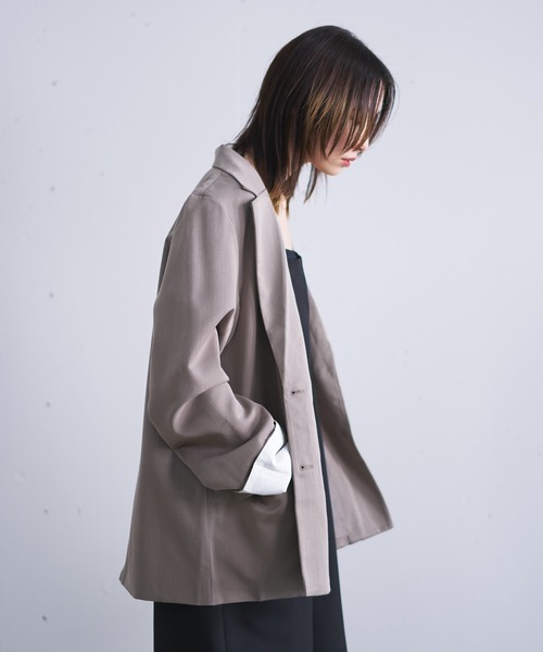 nearness ジャケット テーラードジャケット ロールアップテーラード