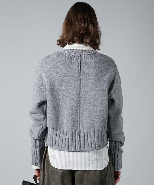 【新品】今期PRANK PROJECT ミンク加工ニット　グレー PRANK PROJECT｜ミンク加工ニット | Rakuten Fashion(楽天ファッション