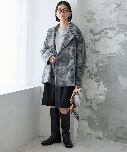 SHIPS（シップス） パンツ 無地 フラノ センター プレス ショート