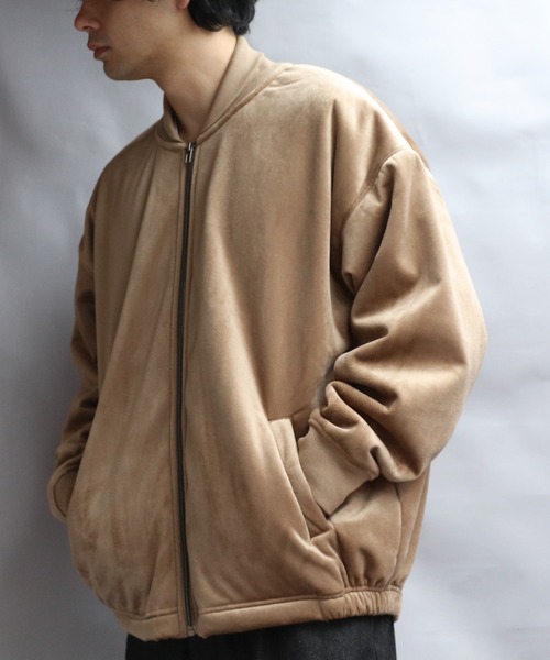 8 ブルゾン アウター ベロアボンディングブルゾン メンズ レディース