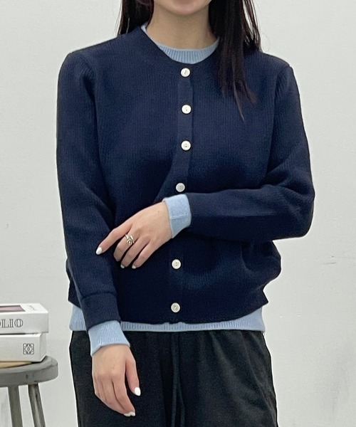 れいか様確認用 ニット セーター レイヤードニットカーディガン レディース : ZOZOTOWN