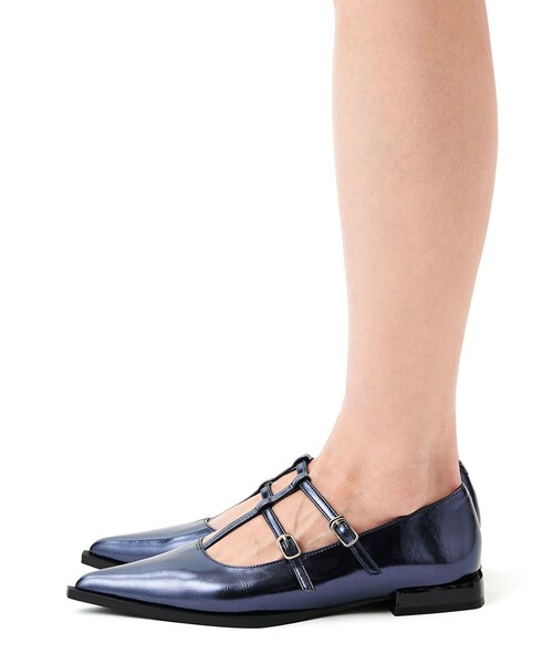 SY UNITED ARROWS パンプス 「SY」エッジピースダブルベルト