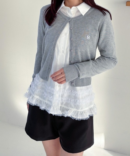 Heather（ヘザー） ブラウス シャツ チュールフリルシャツ 320003 